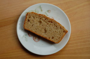 Sourdough quick bread slice