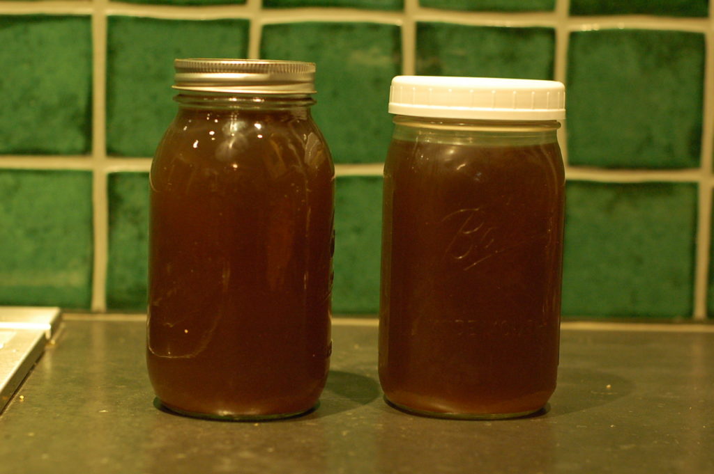 Finished vegetable stock