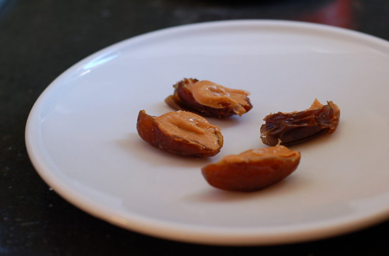 World’s easiest, tastiest, healthiest dessert: peanut butter date “cups”