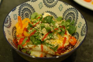 congee with toppings