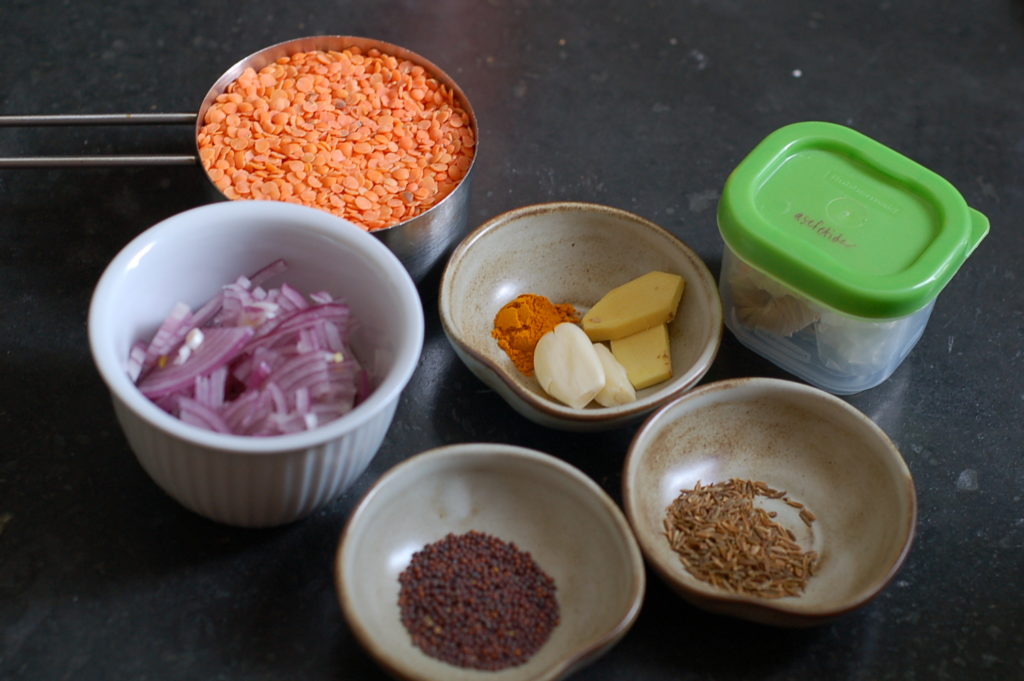 Dal mise en place