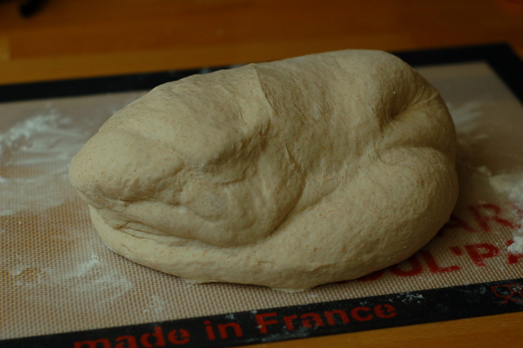 Dough ready for kneading