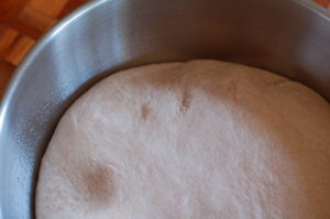 Dough after bulk rise