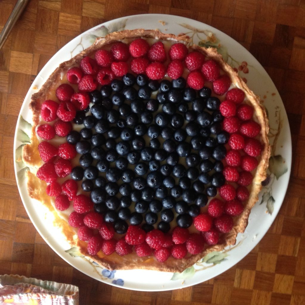 Berry creme patissiere tart