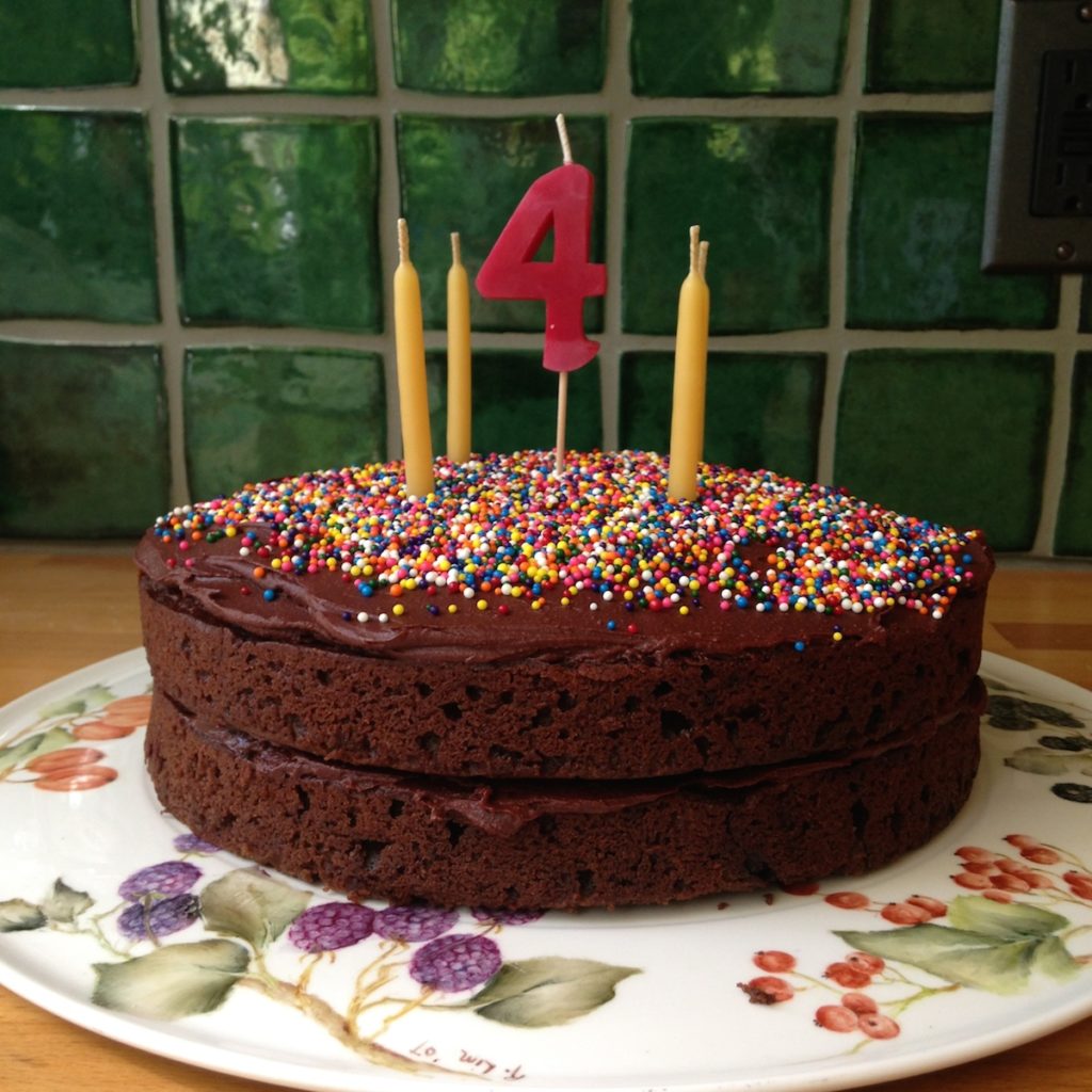 Chocolate birthday cake