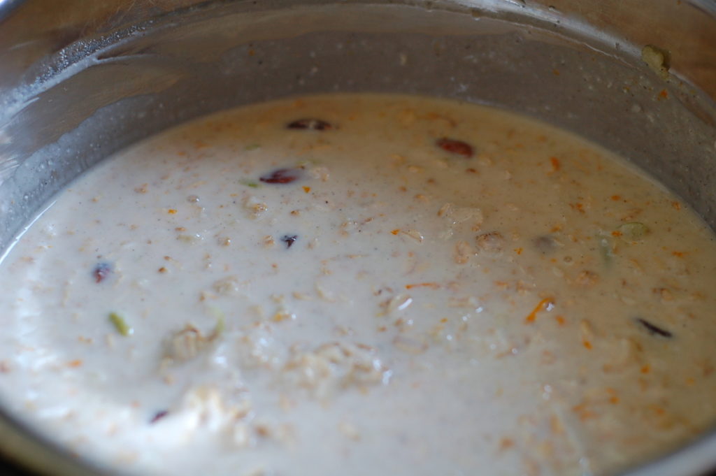 orange cardamom bircher muesli mixed