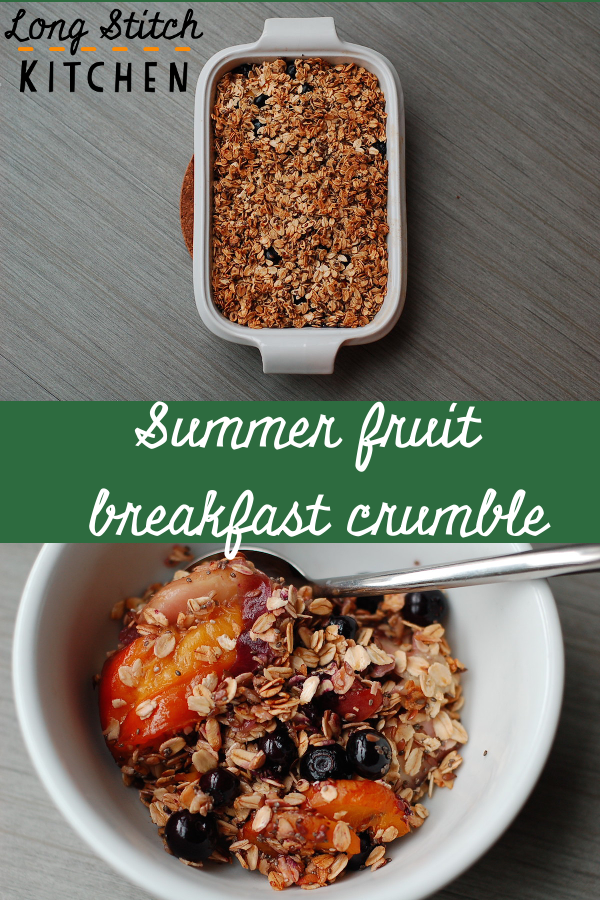 Summer fruit breakfast crumble pin