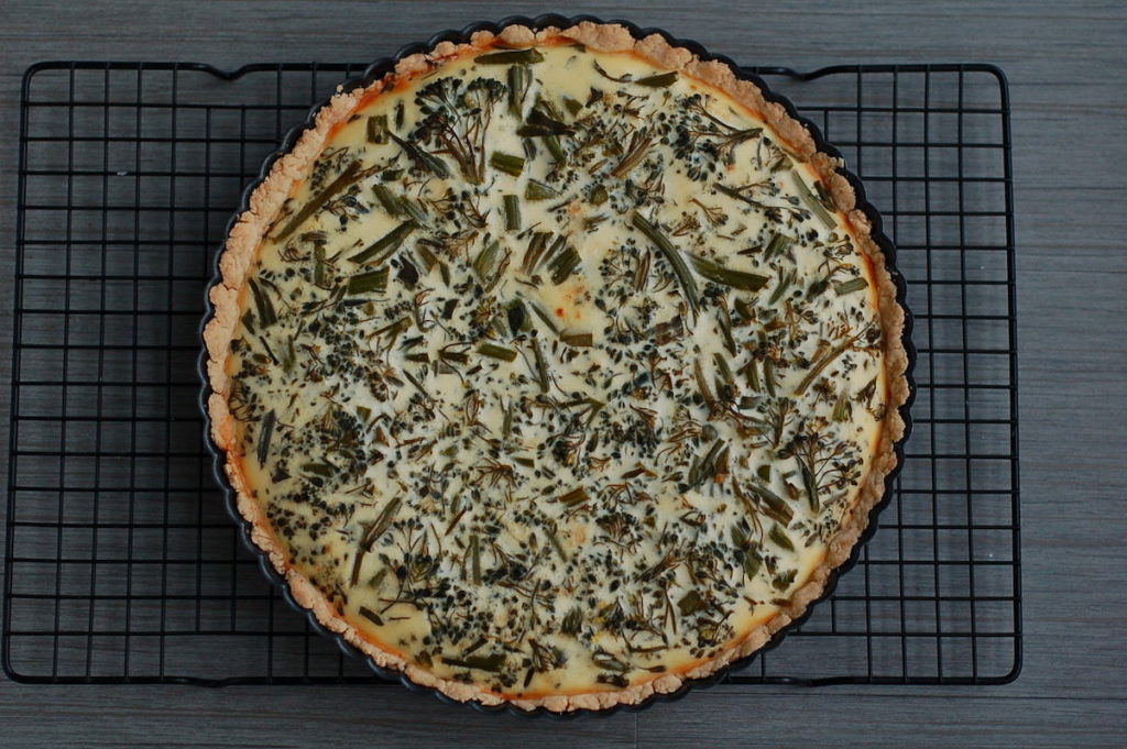 baked broccolini quiche