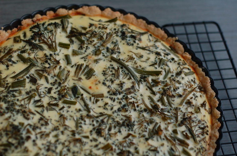 Using your starter: no-roll sourdough pie crust + a quiche formula for an easy make-ahead dinner