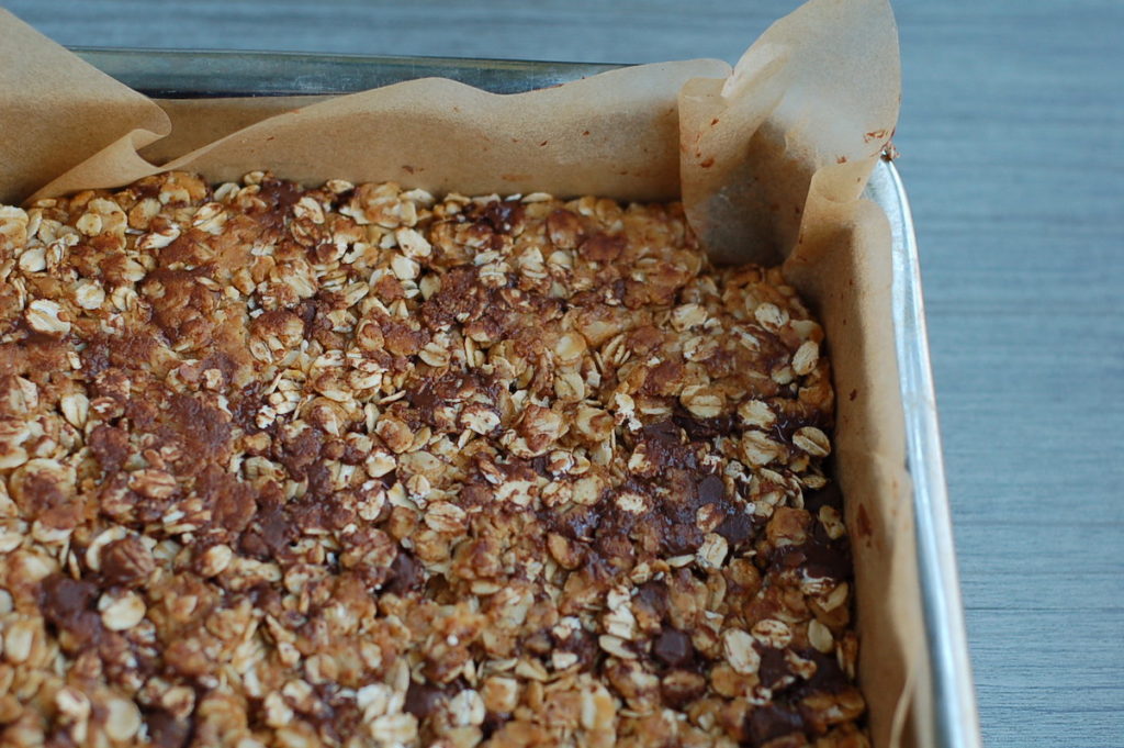 pressed ready to be baked choc pb bars